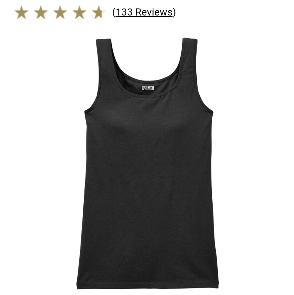 NWT Built-In Bra Tank Women's No-Yank Wireless - Size M - Duluth Trading Co.